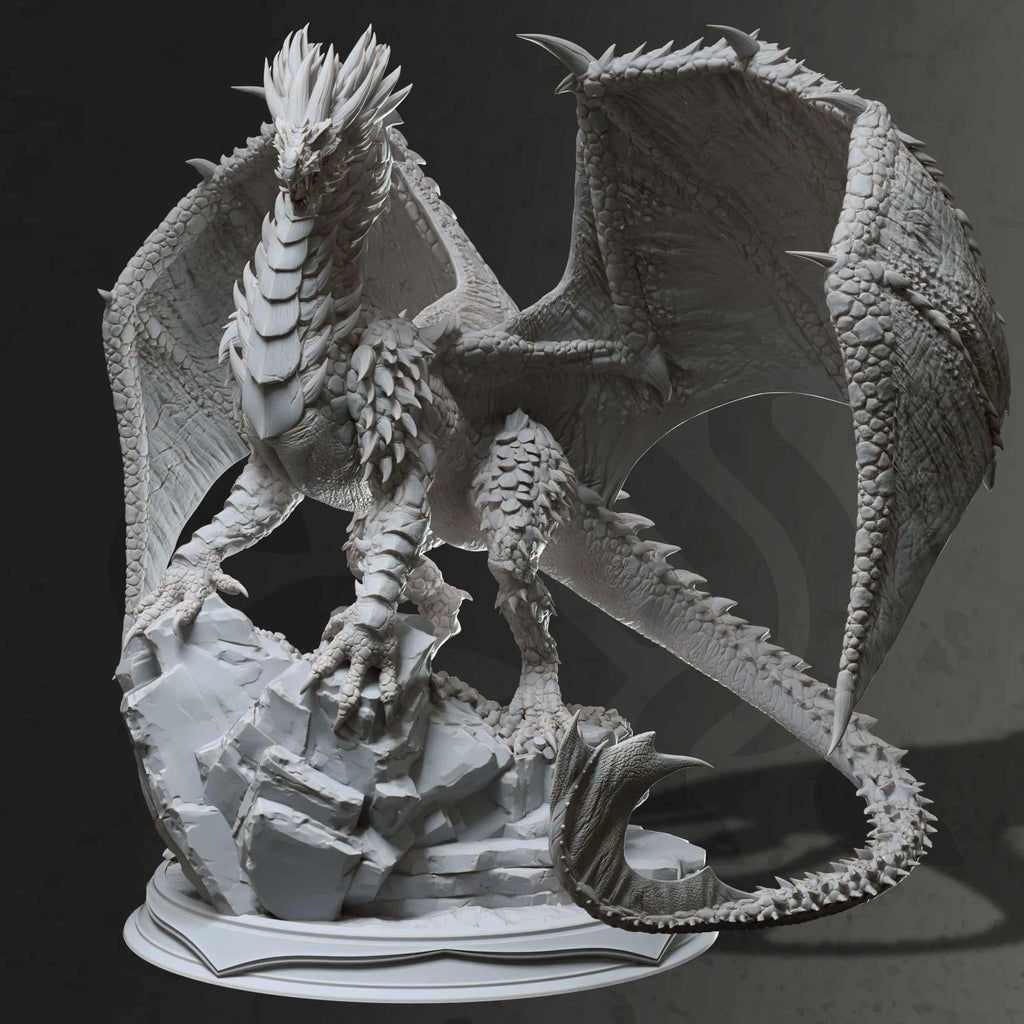 Brazatul – Ancient Bronze Dragon - 3D Monster Dragon Miniature