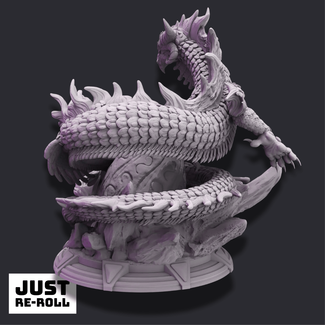 Byrilwyn – Dragon of the Arcane - 3D Monster Dragon Miniature