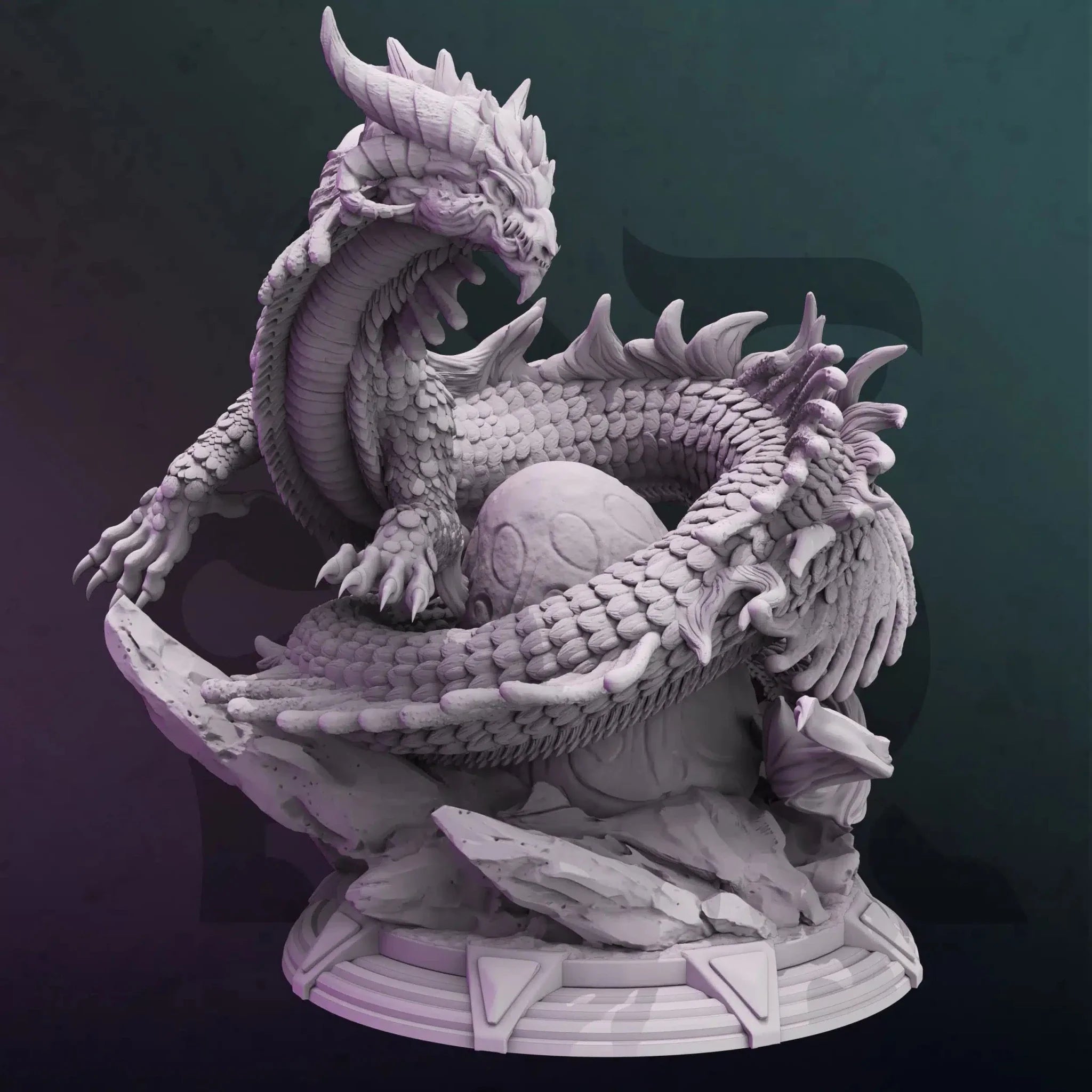 Byrilwyn – Dragon of the Arcane - 3D Monster Dragon Miniature