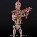 C-3PO Battle Droid | Star Wars Legion Scale | 3D Printed Resin Miniatures | RPG Figures