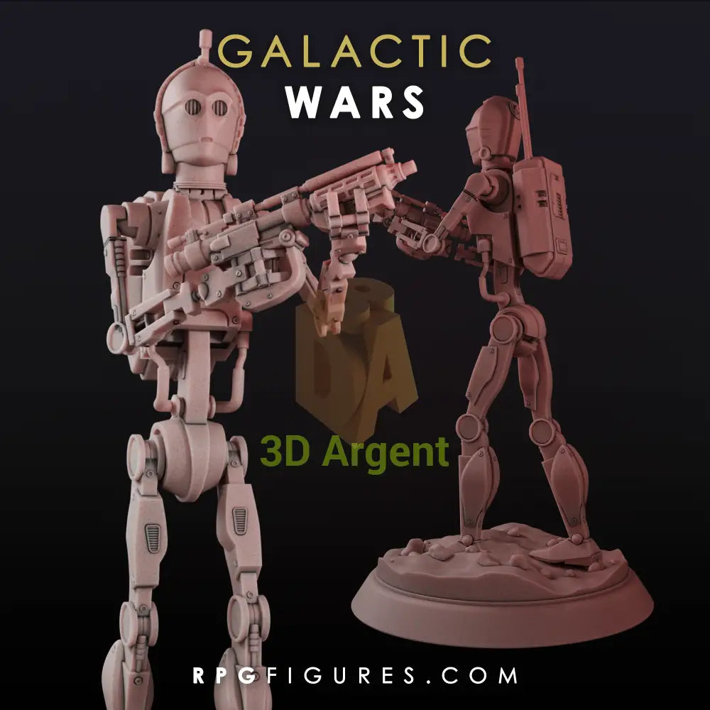 C-3PO Battle Droid | Star Wars Legion Scale | 3D Printed Resin Miniatures | RPG Figures