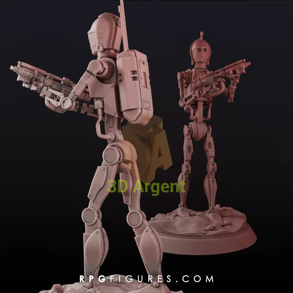 C-3PO Battle Droid | Star Wars Legion Scale | 3D Printed Resin Miniatures | RPG Figures