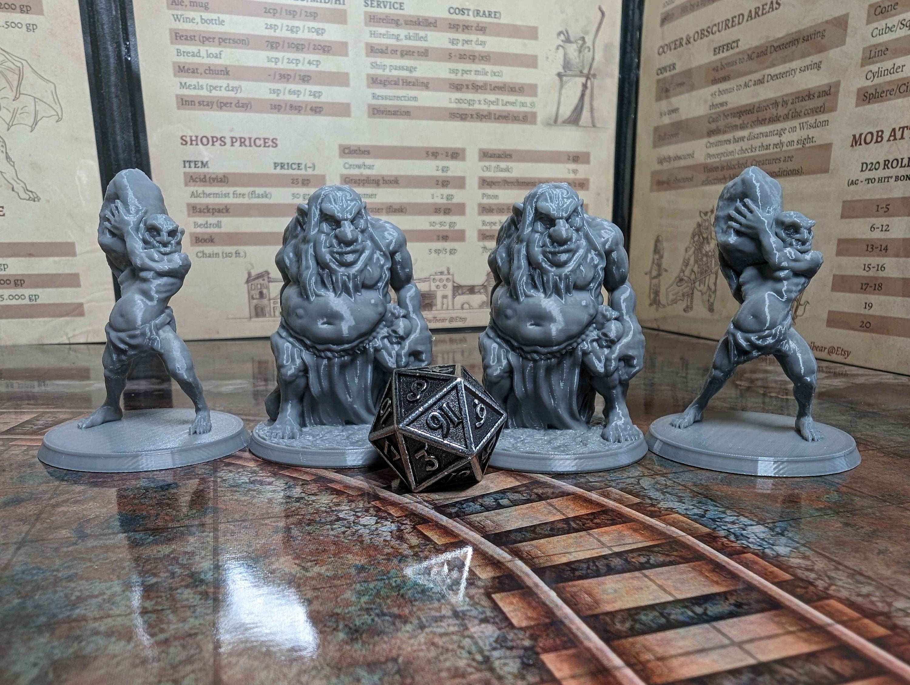 Troll Miniatures for D&D, Pathfinder and TTRPG