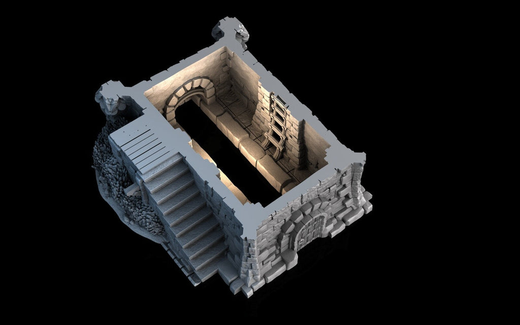 Tombstone House - 28mm DND/Wargame/RPG Terrain
