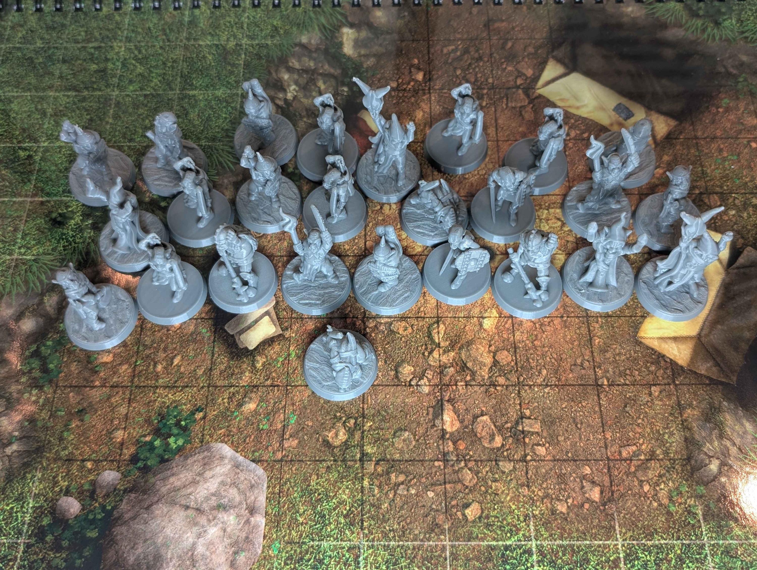 26 Goblin Miniatures for Dungeons and Dragons, Pathfinder and TTRPG