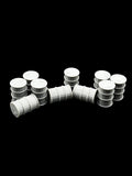 20x Barrels Terrain Scatter 28mm Scale For Games Like Warhammer / Wargaming