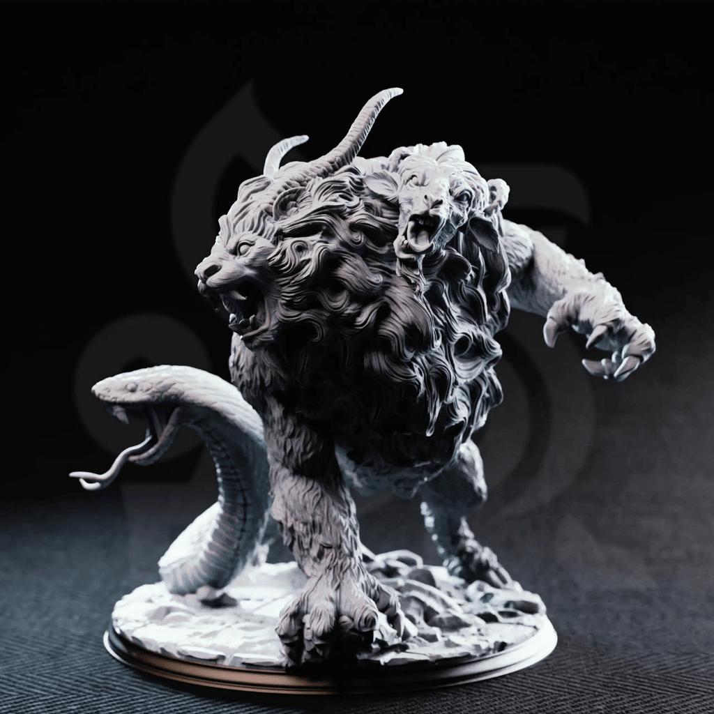 Capricalion Chimera of the Plains - 3D Printed Monster Miniature