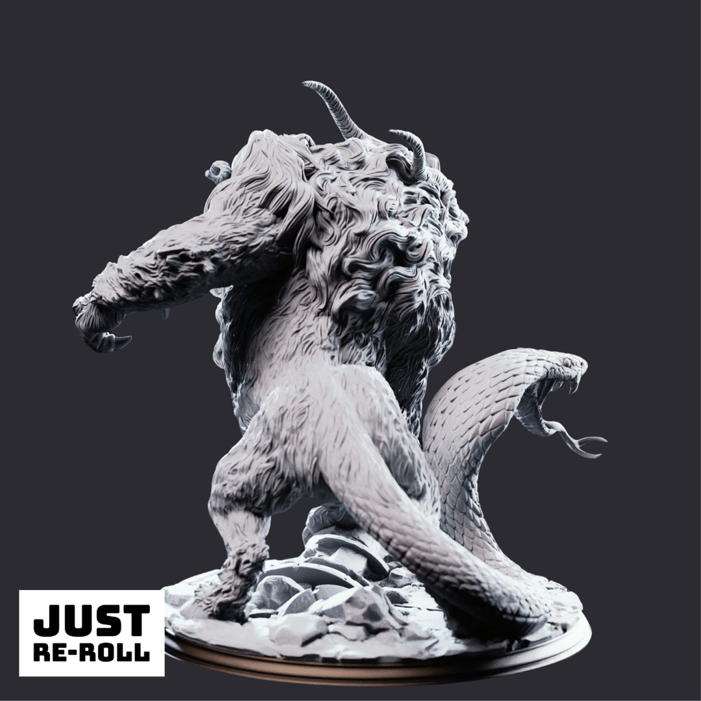 Capricalion Chimera of the Plains - 3D Printed Monster Miniature