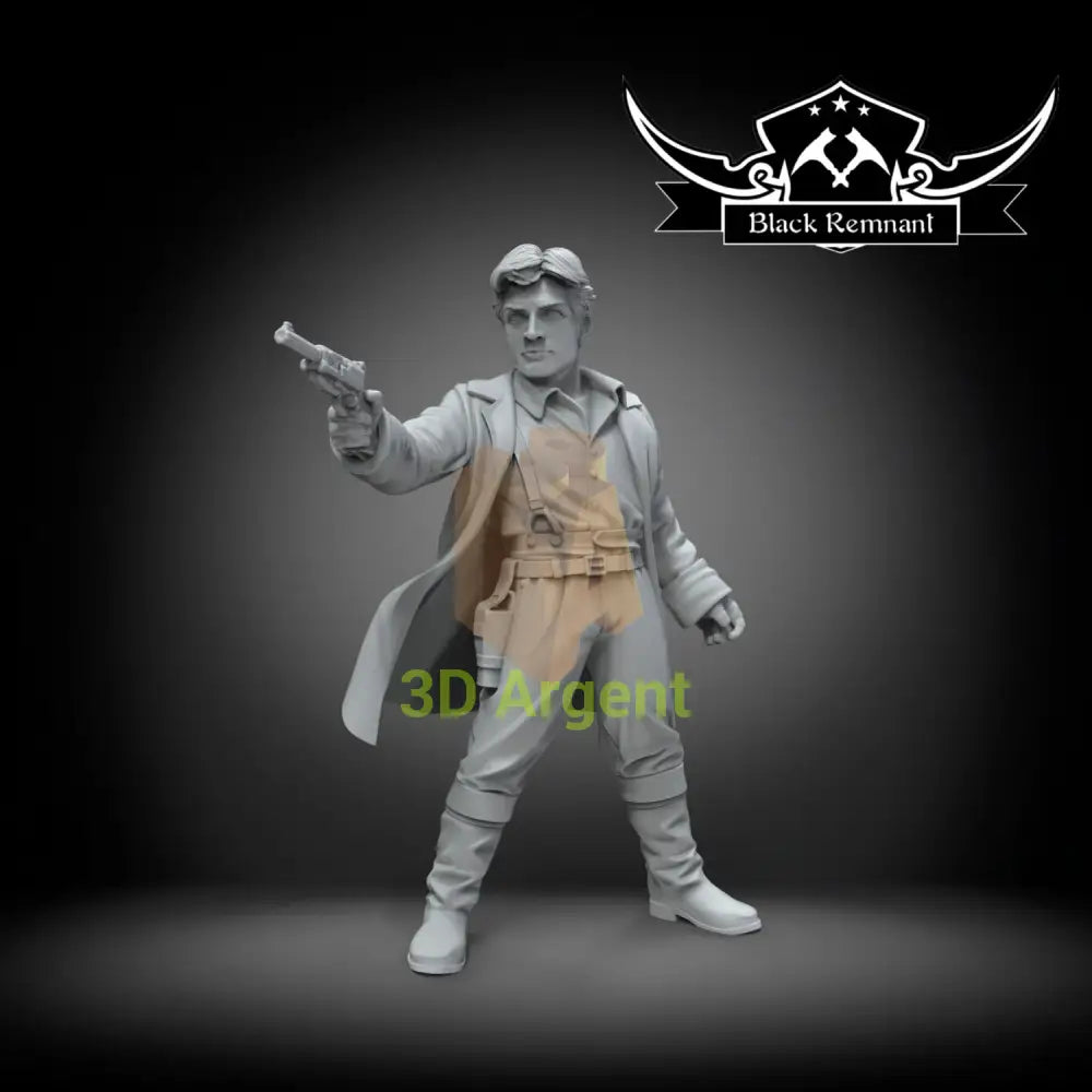Captain Malcolm Reynolds Firefly 35mm Resin Miniature Stargrave