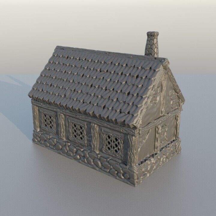 Medieval Scenery - Commoner House 28mm DND/Wargame/RPG Terrain