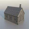 Medieval Scenery - Commoner House 28mm DND/Wargame/RPG Terrain