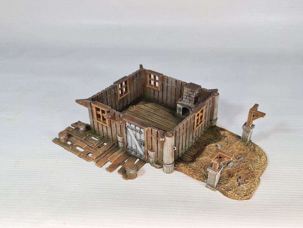 River Masters Hut - 28mm DND/Wargame/RPG Terrain
