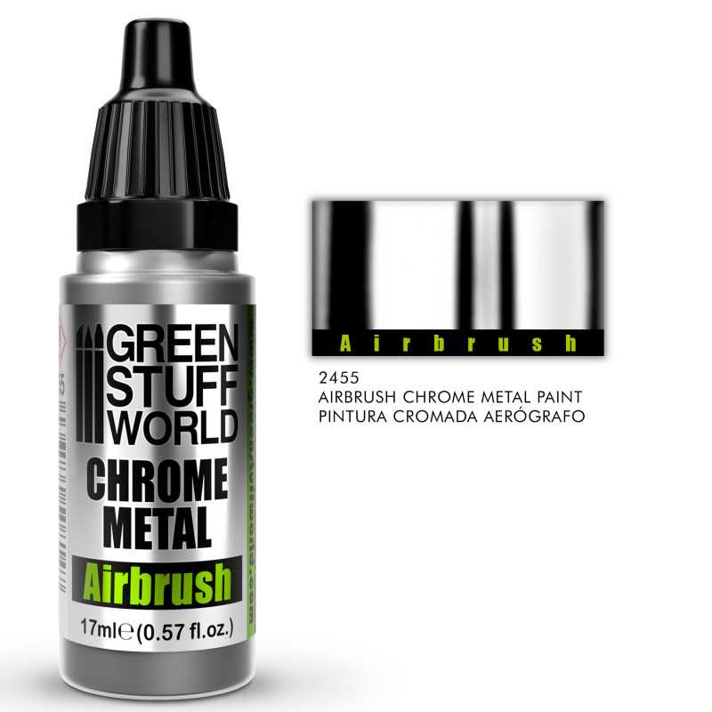 Green Stuff World Airbrush Chrome Metal Paint 17ml