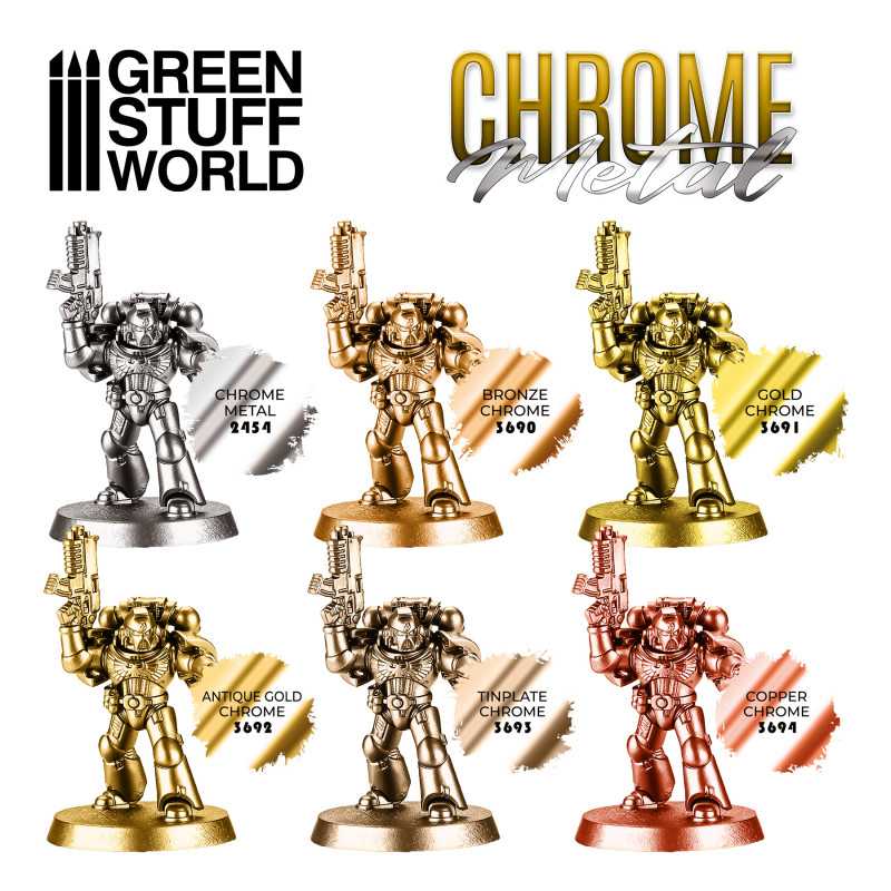 Green Stuff World - Chrome Paint - GOLD 17ml