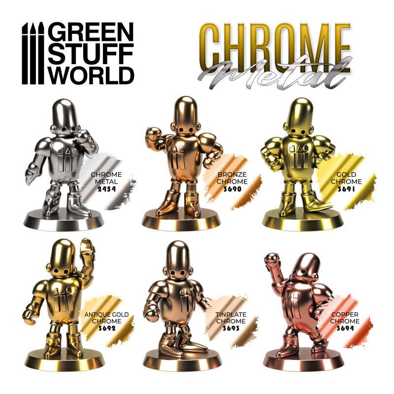 Green Stuff World - Chrome Paint - GOLD 17ml