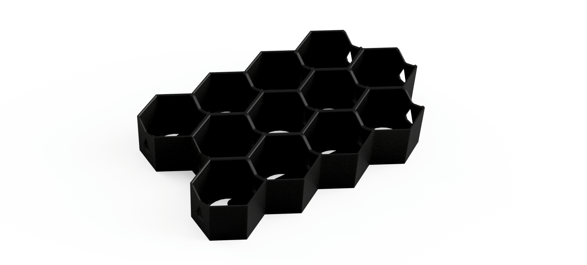 Citadel Paint Storage for 40k: 32mm Hex Wall & Desk Organiser (MODULAR)