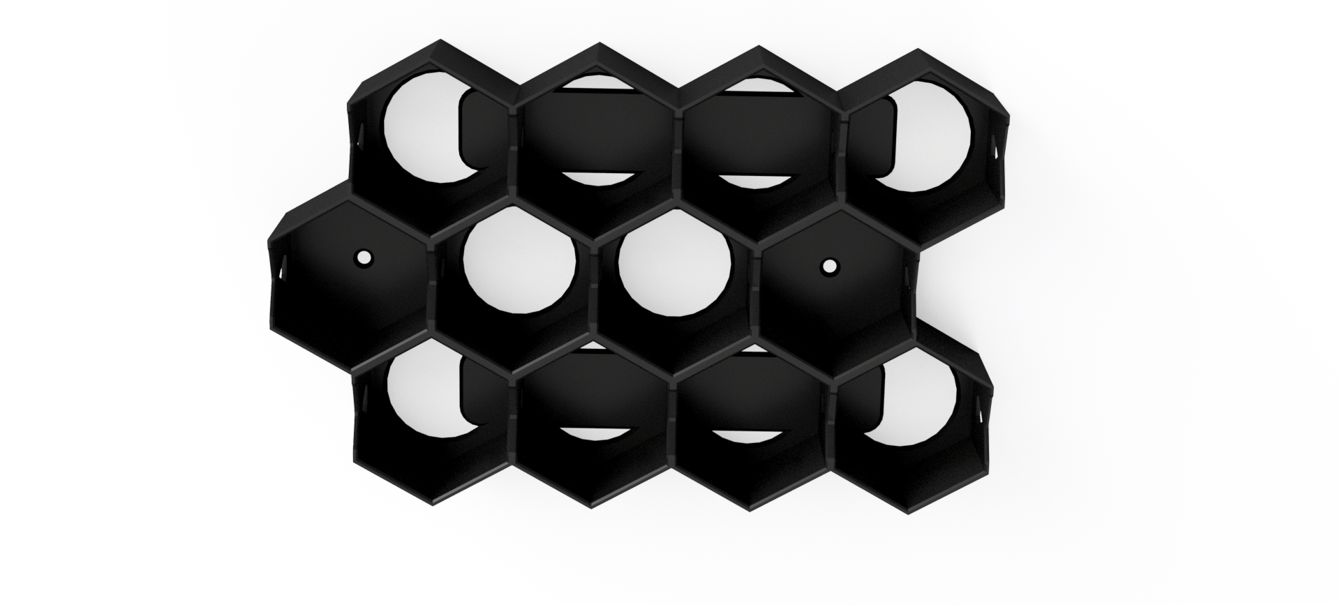 Citadel Paint Storage for 40k: 32mm Hex Wall & Desk Organiser (MODULAR)