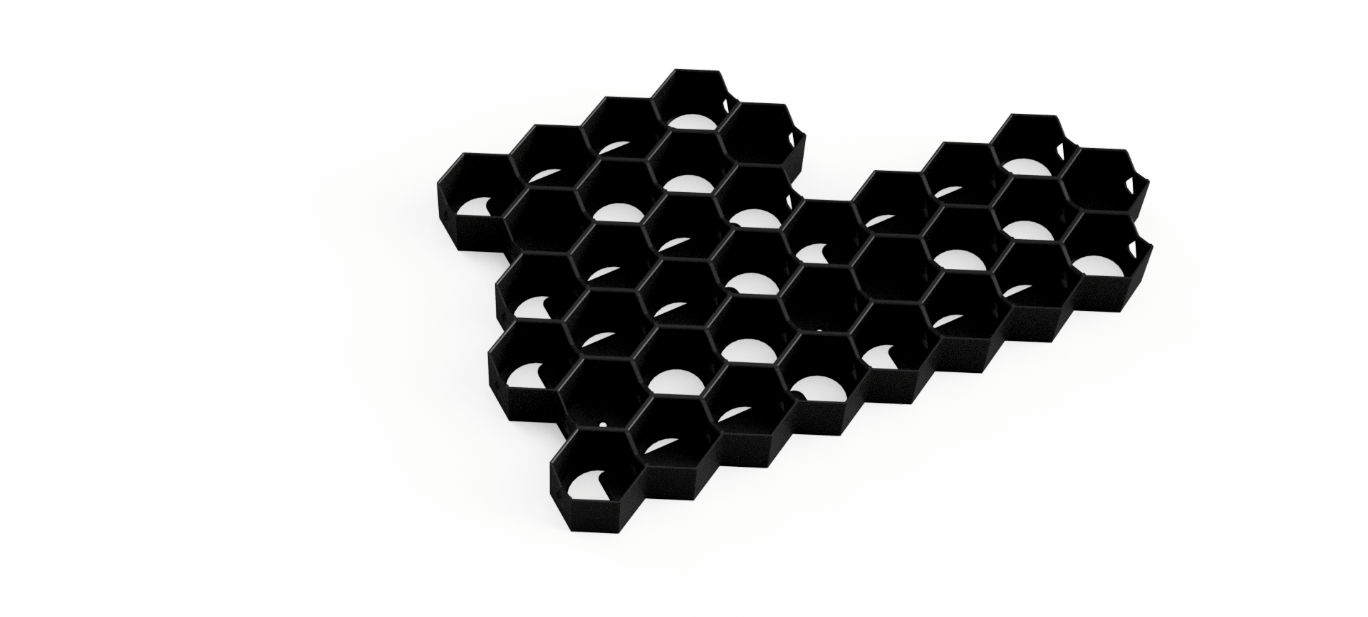 Citadel Paint Storage for 40k: 32mm Hex Wall & Desk Organiser (MODULAR)