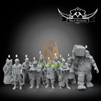 Civilians 10 versions Star Wars Legion compatible 3D Printed Resin Miniatures