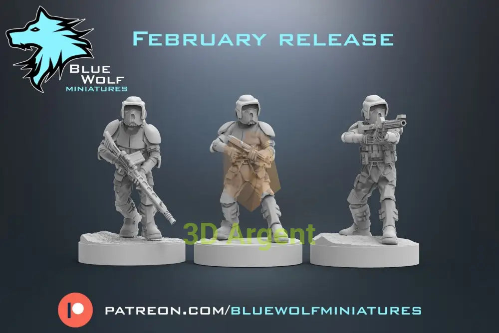 Clone Scout Troopers - Star Wars Legion 3D Printed Resin BlueWolf Miniatures