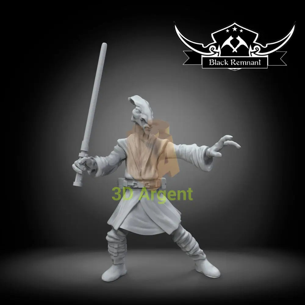 Coleman Trebor Jedi Master – Star Wars Legion Scale 3D Printed Resin Miniature