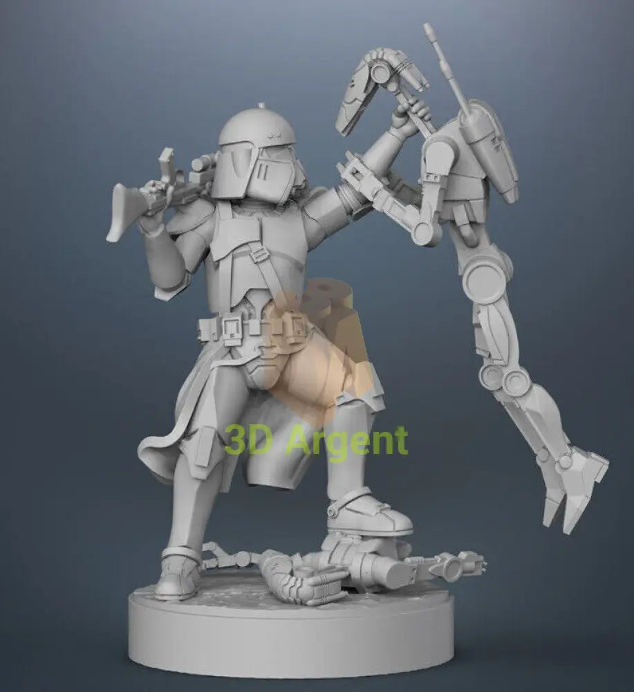 Commander Bacara - Star Wars Legion 3D Printed Resin BlueWolf Miniatures