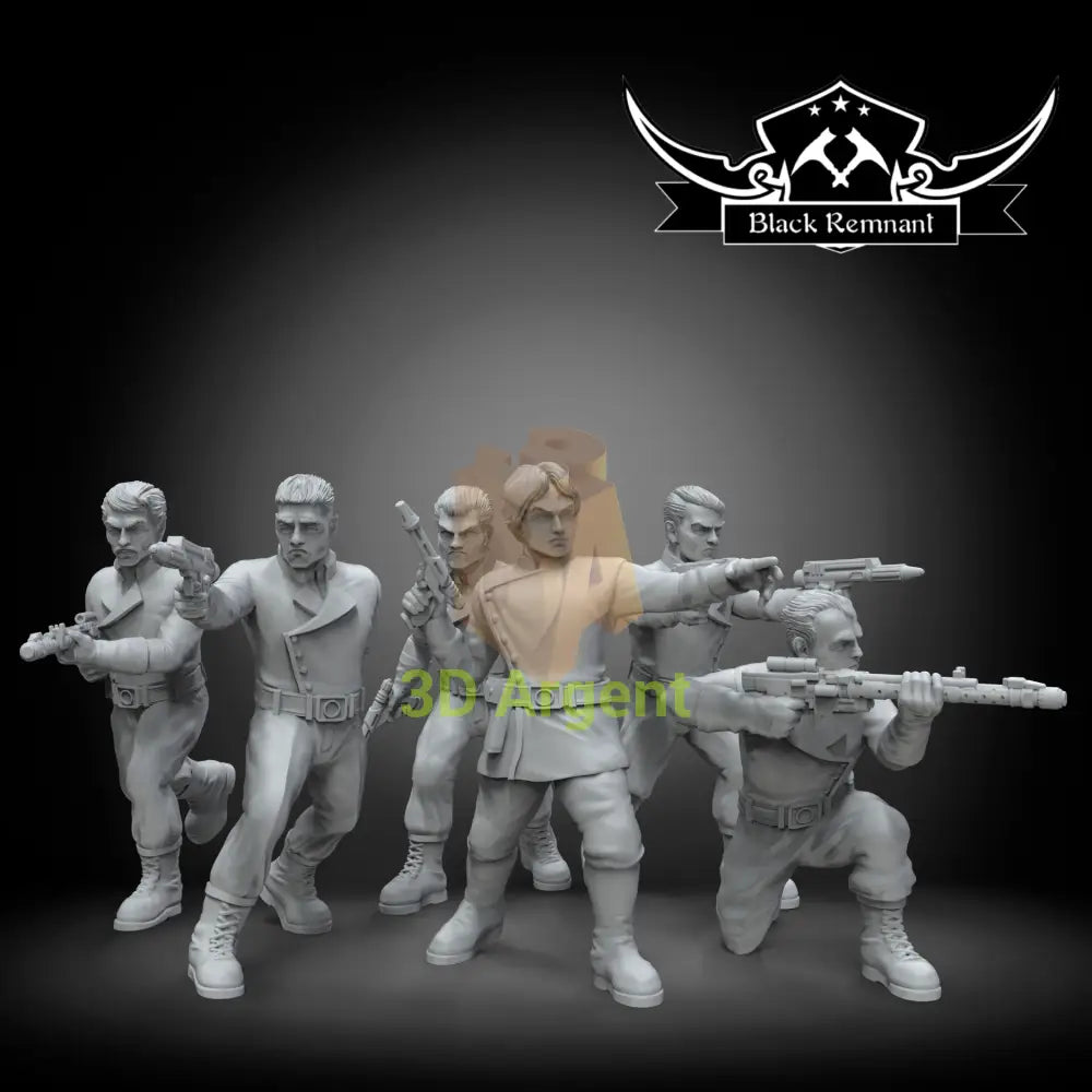 Corellian Security Force aka Corsec Squad Star Wars Legion compatible 3D Print Resin Miniatures