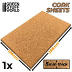 Green Stuff World: Cork Sheet: 198 x 296mm