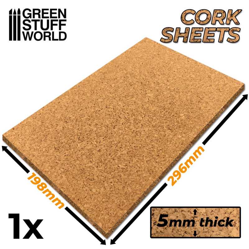Green Stuff World: Cork Sheet: 198 x 296mm
