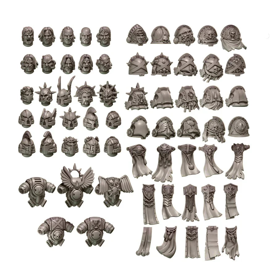 Crimson Lords Core Upgrade Pack | Conversion Bits For 28mm 32mm Sci-fi Space Knights