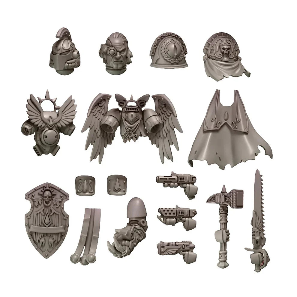 Crimson Lords Hero Upgrade Pack | Conversion Bits For 28mm 32mm Sci-fi Space Knights