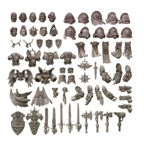 Crimson Lords Squad Upgrade Pack | Conversion Bits For 28mm 32mm Sci-fi Space Knights