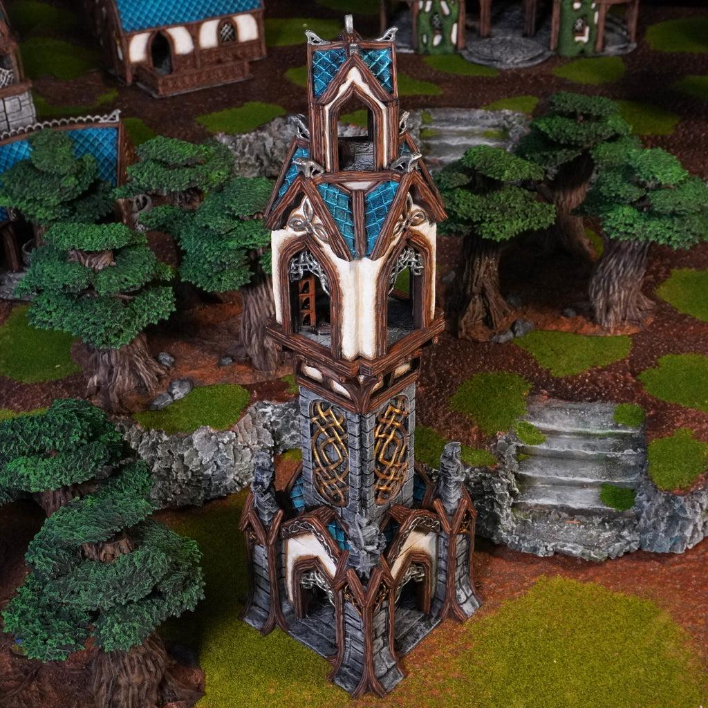 Elven Watchtower - 28mm DND/Wargame/RPG Terrain