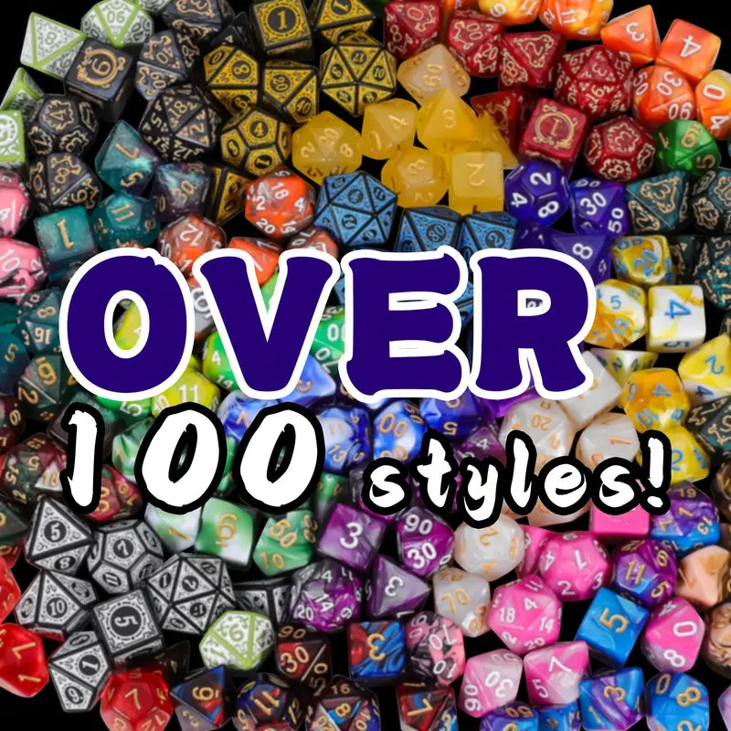 Mystery Dice Blind Bag 7pc Polyhedral Lucky Dip D&D, PATHFINDER TTRPG