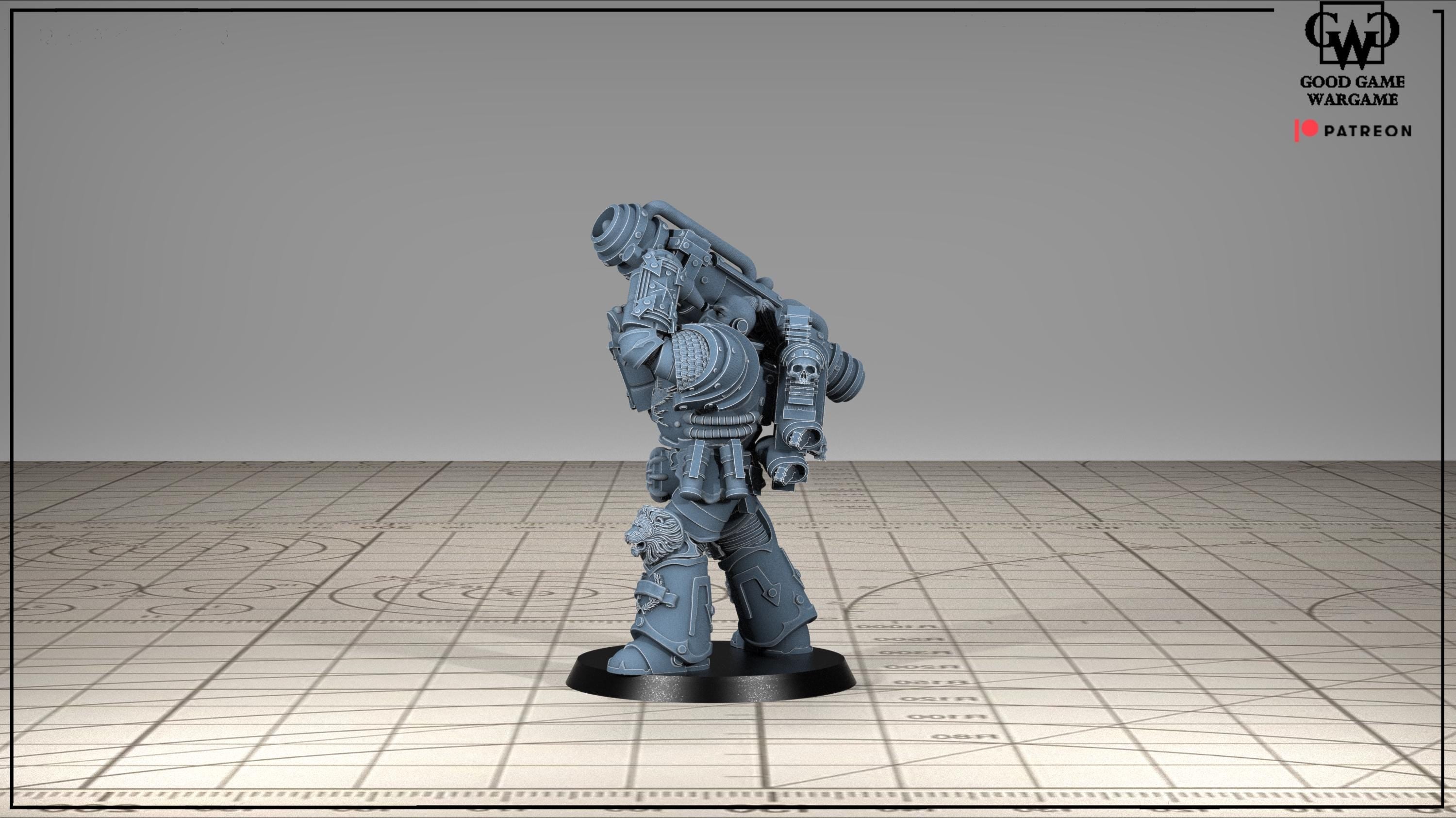 Tonantis Warrior HSQ 2 Thunder Warriors SQ Melee Unit by GGW (5 figures supplied) prebuilt