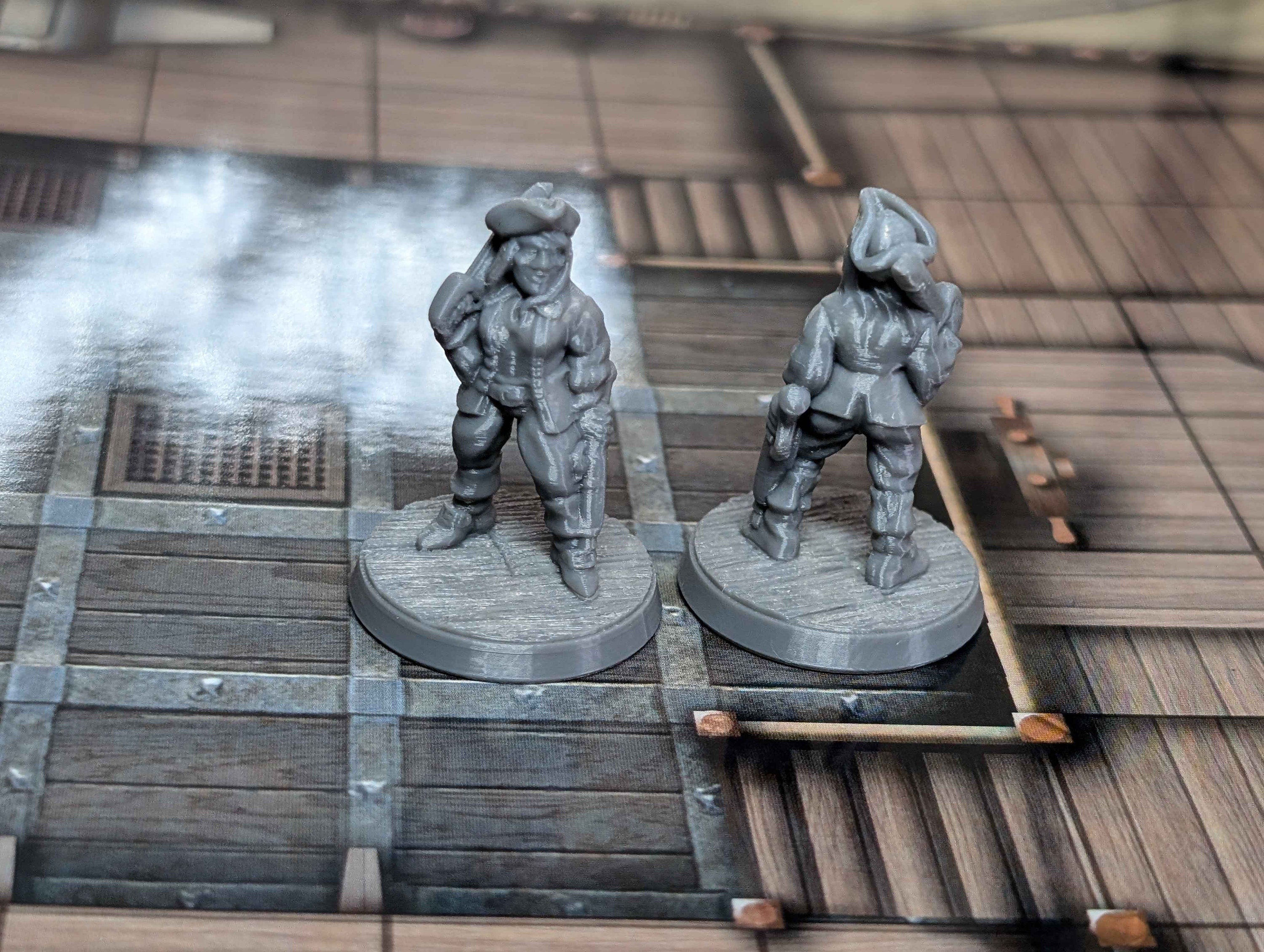 10 Pirate Miniatures for D&D, Pathfinder and TTRPG