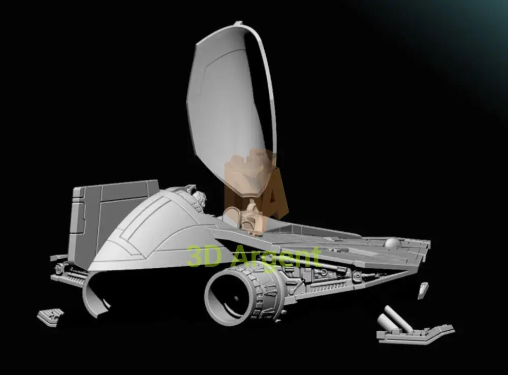 Delta 7 Obi Wan Kenobi ship Star Wars Legion compatible 3D Print Resin BlueWolf