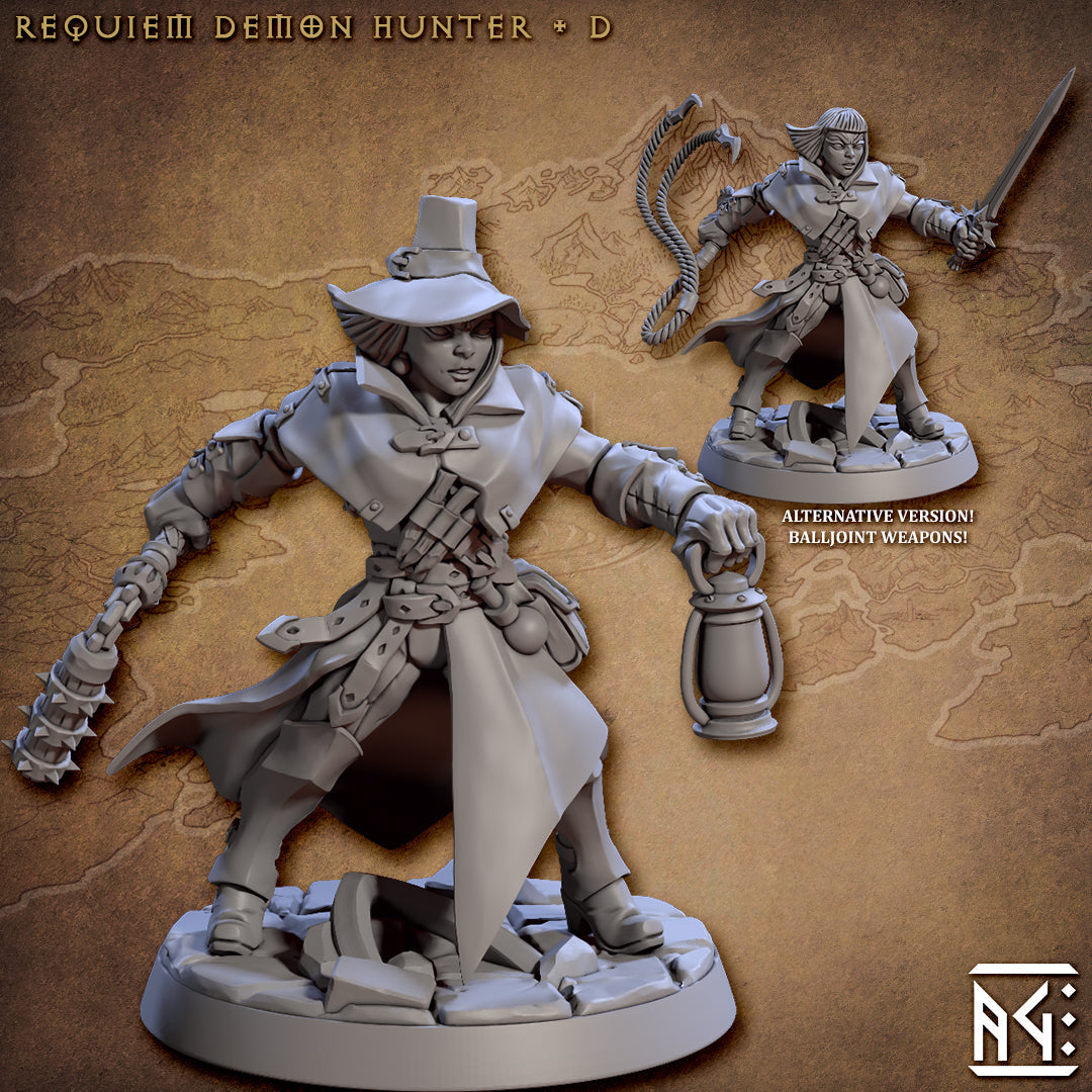 Demon Hunters Miniatures | Requiem Demon Hunters | Fantasy D&D Miniature | Artisan Guild