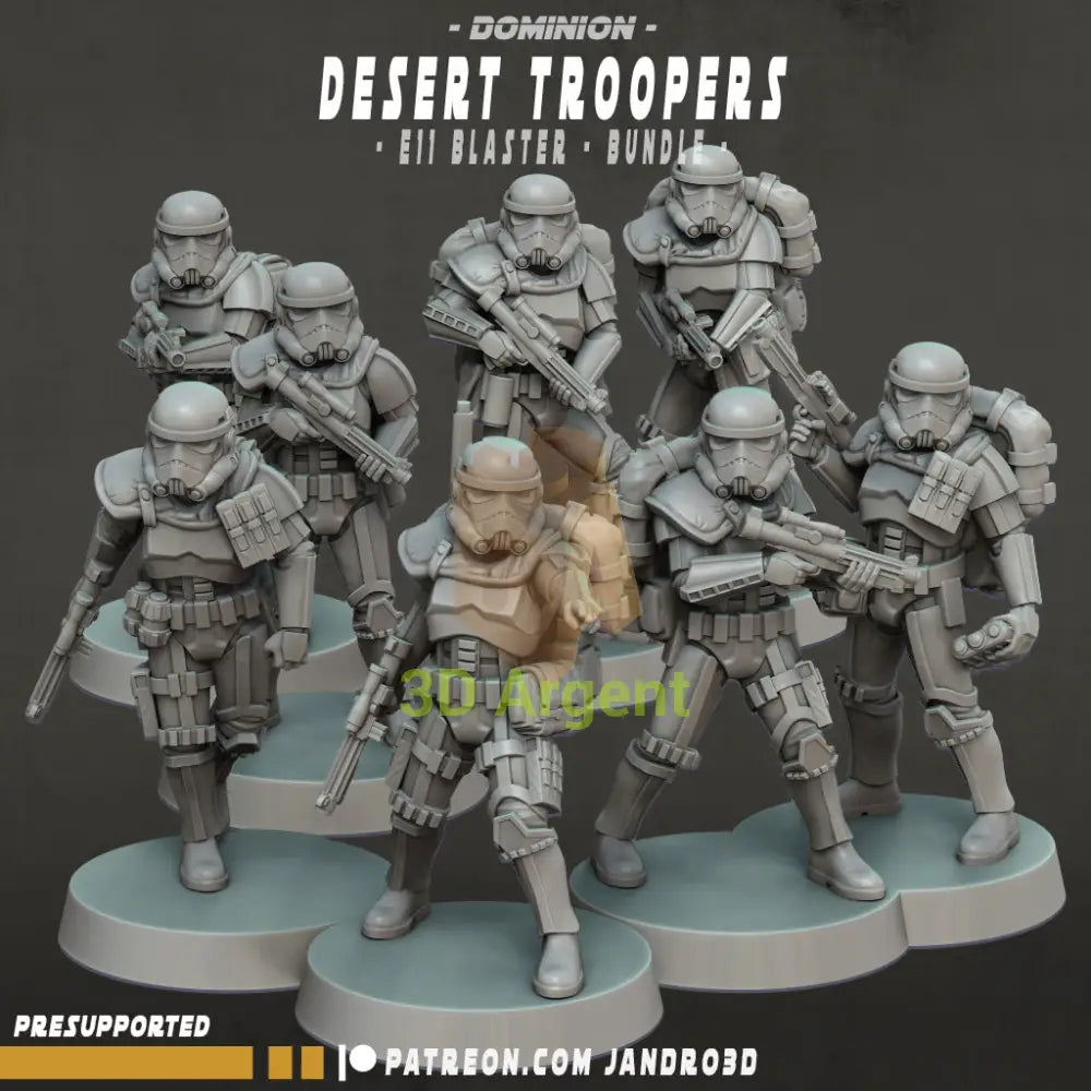 Desert Storm Troopers Bundles - Star Wars Legion compatible 3D Printed Resin Miniatures