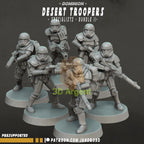 Desert Storm Troopers Bundles - Star Wars Legion compatible 3D Printed Resin Miniatures