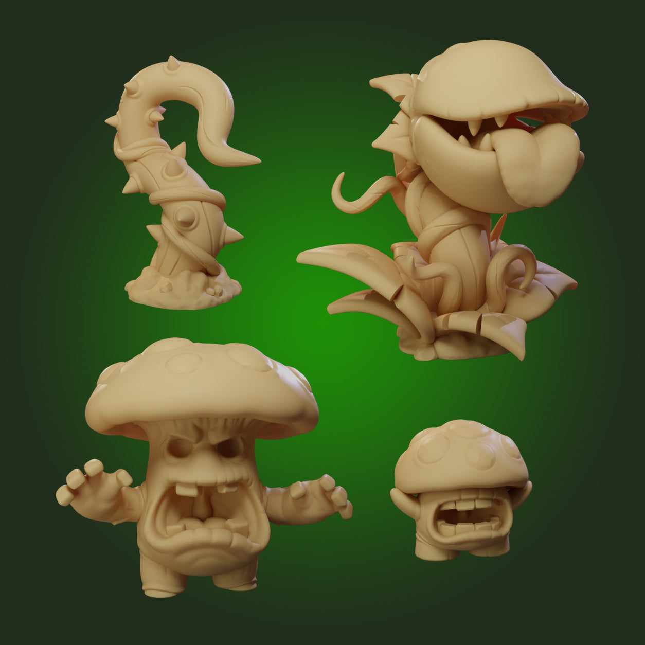 Stone King's Deep In The Jungle Dangerous Flora Oversized Resin Miniatures