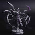 Dirthana of the Void’s Embrace Ascended Spider Sorceress - 3D Printed Monster Miniature
