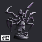 Dirthana of the Void’s Embrace Ascended Spider Sorceress - 3D Printed Monster Miniature