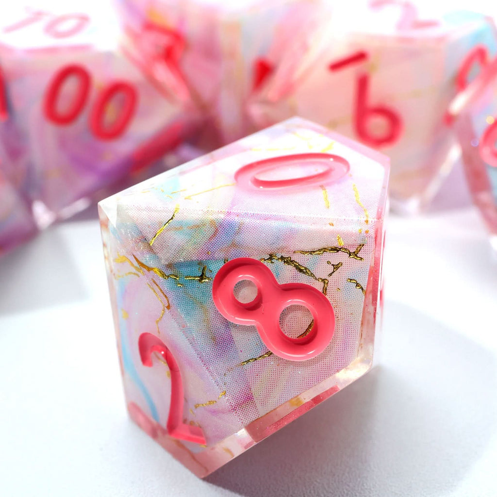 Lunaris Drift | Art Core Dice | 7 Piece Set