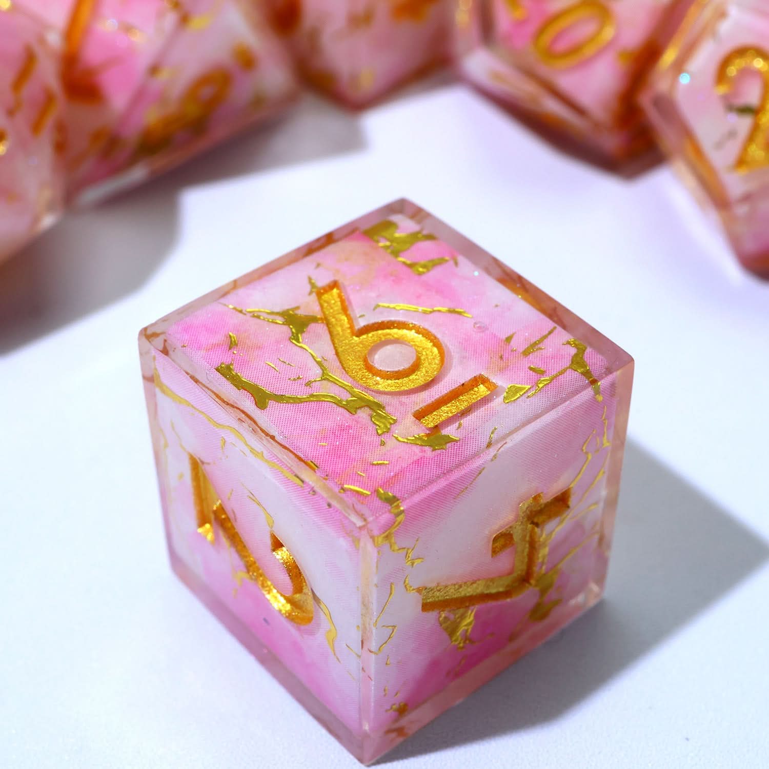 Seraphic Bloom | Art Core Dice | 7 Piece Set