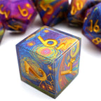 Gilded Cosmos | Art Core Dice | 7 Piece Set