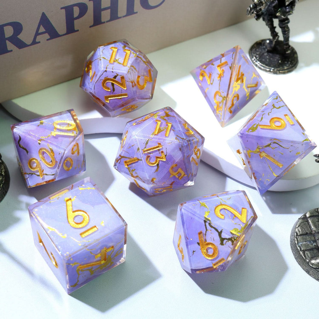 Glimmerveil | Art Core Dice | 7 Piece Set
