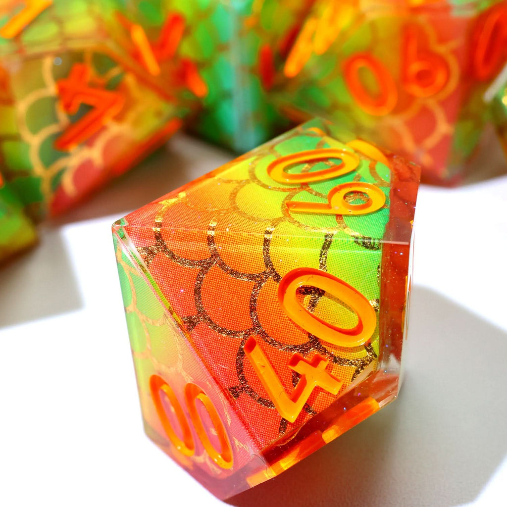 Serpentflare | Art Core Dice | 7 Piece Set