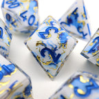 Divine Marble | Art Core Dice | 7 Piece Set