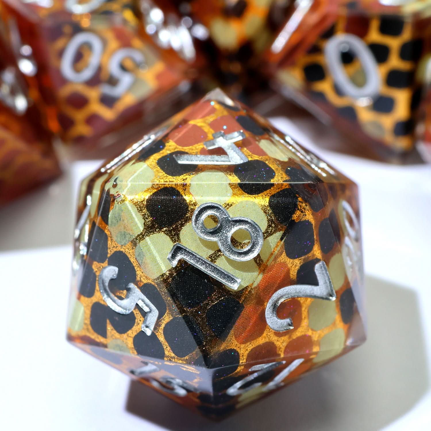 Cindercoil | Art Core Dice | 7 Piece Set
